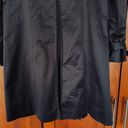 Burberry London Trench Coat Jacket Mid Length Double Breasted Black Size 6 Photo 10