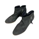 Sam Edelman  Shoes Womens Size 8.5 Packer Black Suede Zip Ankle Booties Photo 1