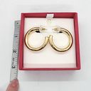 House of Harlow Gold C Hoop Earrings Photo 1