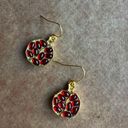 “Persephone” Greek Goddess Pomegranate Seed Garnet Stone Halved Fruit Earrings Multiple Photo 4