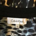 Calvin Klein  Animal Print Chiffon Back Cardigan Small Lightweight Photo 4