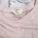 Loft  Outlet 3/4 Flare Sleeve Lounge T-Shirt Dress Medium Light Pink Round Neck Photo 3