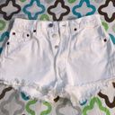 Levi's Vintage 501 Hem Fray Button Fly 90’s Shorts Women Size 26x32 White Photo 0