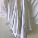 Natori cotton poplin side drape button doown Blouse White Photo 9