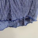 Harper  Linen Blue and White Striped Dress Photo 8