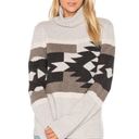 360 Cashmere  Willa 100% Cashmere Turtleneck Sweater Southwestern Aztec Photo 3