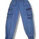 American Bazi Jeans Size 2X W38"xL31" Jogger Pants Cargo Pants Blue Denim Pants Photo 0