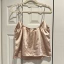 Revolve Thirty/Thirty LA Rhinestone Strap Crop Top Champagne Large Photo 1