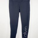 Calvin Klein  Performance Sweat Wicking Black Leggings Women's Size Medium M Photo 0