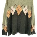 st. john's bay St John’s Bay Women’s Vintage Wool Blend Argyle Zip Up Cardigan Sweater Photo 13