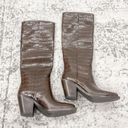 Loeffler Randall NEW  Lynn Snip Toe Embossed Block Heel Tall Boots Photo 4