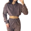 Boutique Toweling Loungewear Sweatpants Tracksuit Set M Brown Size M Photo 1