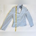 Tommy Hilfiger Vintage 90s  Pinstripe Linen Blazer - Blue/White - 4 Photo 10