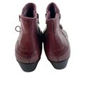 Earth Origins * Pembroke Ankle Comfort Boots Womens 10M Burgundy Zip Casual Booti Photo 4