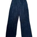 Brandy Melville  John Galt Velour Velvet Anastasia Wide Leg Sweatpants Navy OS Photo 1