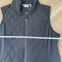 Athleta  Black Quilted Zip Up Vest Pockets Side Panels ~ 65336 Women’s Size M Photo 6