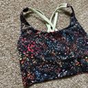 Lululemon  Energy Bra Flowerescent Multi / Lemon Ice Size 4 Photo 2