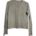 Alberto Makali  Angora Cardigan Button Down Sweater Rhinestone Wool Gray S Photo 0