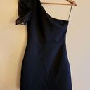 TCEC One Shoulder Black Mini Dress Photo 3