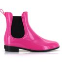 Seven7  Dover Rain Booties 10 Barbie Pink Rubber Waterproof Fall Winter Anti-Skid Photo 2