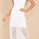 Just Me White Eyelet Midi Dress Photo 0