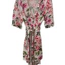 Show Me Your Mumu EUC  Bridal White and Pink Floral Robe Size S-L Photo 1