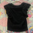 ZARA Ruffle Sleeve Top Photo 0