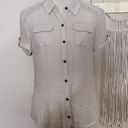 Westport  1962 • button down short sleeve lace shirt Photo 4