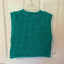 ZARA Turquoise Sweater Vest Photo 3