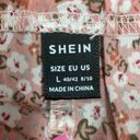 SheIn  Pink and White Floral Print Breezy Pants Size Large Photo 4