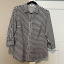 Coldwater Creek Black and White Striped Blouse Photo 0