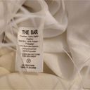 The Bar  Andre Dress in Blanc White Size 2 Feathers One Shoulder Mini Photo 6