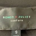 Romeo + Juliet Couture Romeo & Juliet black v-neck short sleeve blouse Size Small Photo 6