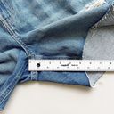 Old Navy  High Rise Slouchy Straight Denim Shorts Plus Size 16 Blue Fray NWT Photo 9