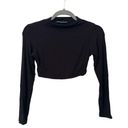 Naked Wardrobe  Mock Neck Crop Top Sz‎ Medium Photo 1