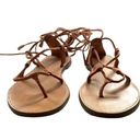 Madewell  Kana Gladiator Sandals Blush Size 8 Leather Boho Beach Minimalist Cute Photo 5