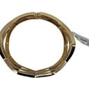 Dillard's  Gold Tone Geometric Wrist Bracelet One Size Photo 2