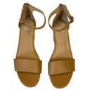 Eileen Fisher NWOT  Womens Honey Leather Mara Ankle Strap Wedge Sandal Photo 2