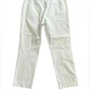 J. McLaughlin  White Denim Straight Cropped Cotton/Spandex Pants‎ Size 8 Photo 9