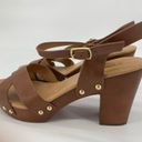 Soda  Brown Heeled Sandals Size 10 Photo 5