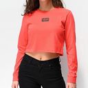 Vans ♥️ Avenue Poppy Red Crop Long Sleeve T-Shirt♥️NWOT~med Photo 0