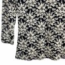 Luna Marina  Black White Lace Top Small Photo 2