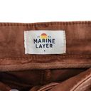 Marine layer  Bridgette Cropped Pants Rustic Brown Wide Leg Front Pockets Size 4 Photo 5