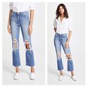 L'Agence L’agence Daria High Rise Distressed Cropped Straight Jeans Size 24 Photo 1