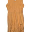 Gap  Tank Dress Size 14 Orange Cotton Stretch Blend Womens Back Zip Sleeveless Photo 5