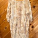 Sonoma  Radial tie dye kimono tan white coverup Photo 3