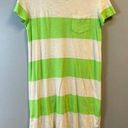 Polo  Ralph Lauren Dress Green & White Stripe Short Sleeve T Shirt Dress Sz M EUC Photo 0