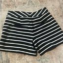 White House | Black Market WHBM black White Striped Shorts Sz Small Photo 3