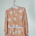 Hunter Bell  Women's Silk Casper Marfa Flowers Peach Floral Midi Dress Size 0 Photo 9