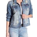 sts blue Women’s Distressed Jean Jacket Size S Photo 14